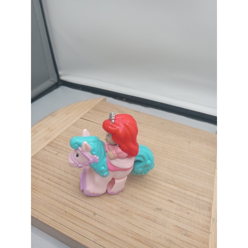 Little People Klip Klop Disney Princess Ariel Little Mermaid Pink Blue Horse - Picture 6 of 10